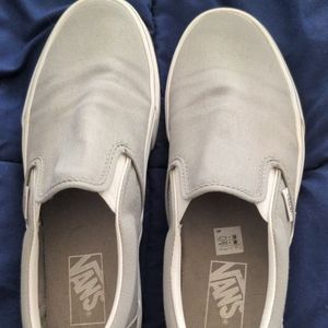 Vans slip on shoes Gray size 8.5